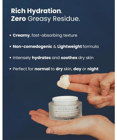 DS Dermasensa Formula 5 Moisturizer for Face and Neck with Vitamin A E CoQ10 Matrixyl 3000 and Squalane - Anti-Aging Moisturizer for Normal to Dry Skin - 50ml/1.69 fl oz - Buy Online on GoSupps.com