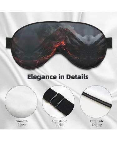 Volcano Print Double-Sided Eye Mask | Soft Light-Blocking Design for Improved Sleep Quality - Shop Internationally - Buy Online on GoSupps.com