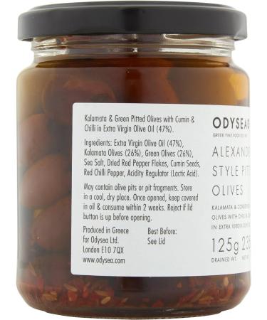 Odysea Alexandria Style Pitted Olives Sweet Bukovo Chilli & Cumin 235g - Buy Online on GoSupps.com