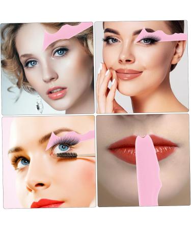MAGICLULU 3pcs Silicone Beauty Ruler Easy Eyeliner for Beginners Eyeshadow Makeup Stick Pink Travel Abundance - Buy Online on GoSupps.com