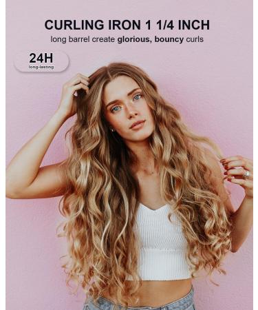 Dual Voltage Ceramic Curling Wand 1 1/4 Inch Barrel - Perfect for Long-Lasting Curls on All Hair Types - Buy Online on GoSupps.com