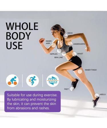 Anti Friction Cream Long Lasting & Non Staining Chafing Balm Thigh Inner Anti-Chafing Balm Thigh Anti-Friction Cream Prevention Rubbing Cream Prevents Skin Chafe & Irritation for Women Men - Buy Online on GoSupps.com