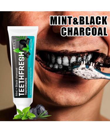Activated Carbon Toothpaste for Whiter Teeth | Charcoal Whitening & Stain Removal | Fresh Breath | 100g - Buy Online on GoSupps.com