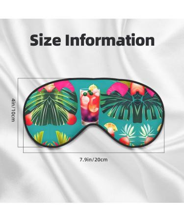 Tropical Cocktails Print Double-Sided Eye Mask | Soft Light Blocker for Better Sleep Quality - International Shipping Available - Buy Online on GoSupps.com