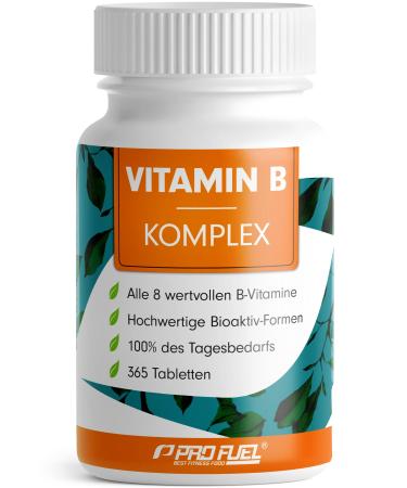 Vitamin B complex 365 tablets-with B12-all 8 B vitamins (B1 B2 B3 B5 B6 B7 B9 B12) with activity forms such as Quatrefolic Co-factors cholin & myo-inositol laboratory testing vegan 1x365 tablets - Buy Online on GoSupps.com