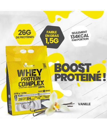 Olimp Sport Nutrition Whey Protein Complex Vanilla 2.27 kg - High-Quality Protein for Muscle Growth & Recovery | Free Worldwide Shipping - Buy Online on GoSupps.com