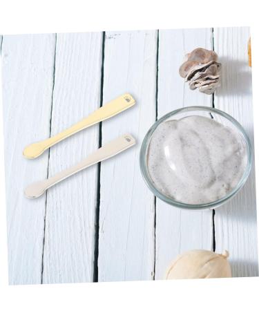 minkissy 12 Pcs Electroplating Cream Spoon Cosmetic Mixing Spoon Cosmetic Spatula Metal Galvanic Facial Cream Spoon Mini Facial Spatula Spoon Moisturizing Beauty Cream Zinc Alloy 1 count (Pack of 1) Golden Goldenx2pcs - Buy Online on GoSupps.com