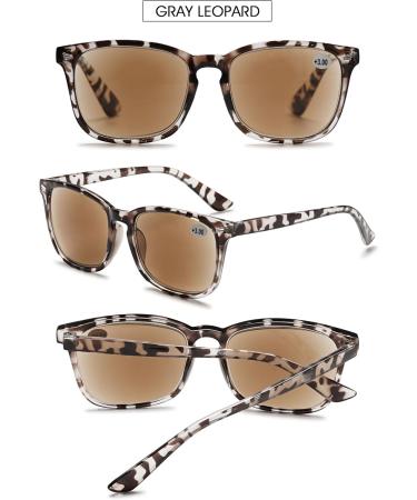 Vevesmundo Tinted Reading Glasses Set for Men & Women - 4 Pieces with Sun Protection - Comfortable Visual Aid Sunglasses - Buy Online on GoSupps.com