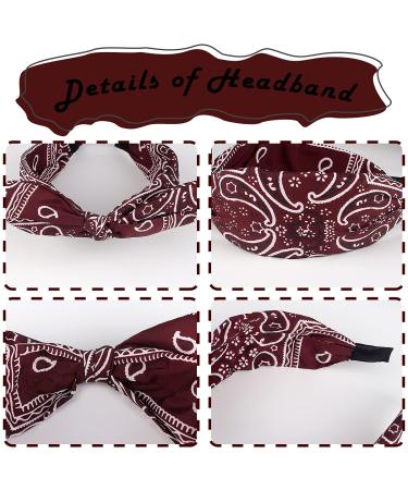 TOBATOBA Bandana Headband for Women 6Pcs Color 1 - Cute Rabbit Ear Hair Bows for Women - Buy Online on GoSupps.com