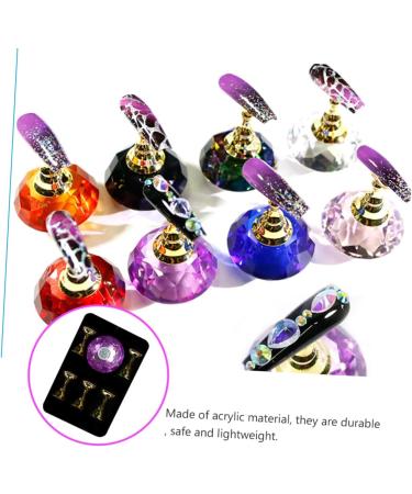 Ipetboom 1 Set Nail Art Display Stand Practice Seat Nail Display Nail Tip Display Stand Nail Tip Holder Nail Art Stand Nail Practice Stand Nail Tips Stand Manicure Base Product - Buy Online on GoSupps.com