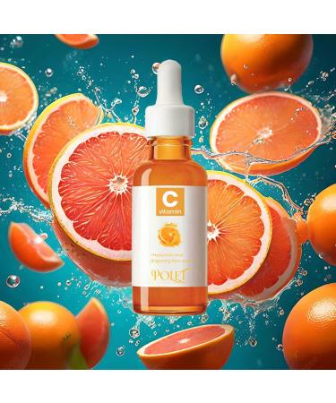 Polet Vitamin C Face Serum Brightens Dull Skin Anti-aging Formula Improves Hydration Removes Pigmentation Powerful Antioxidant Increases Collagen - Buy Online on GoSupps.com