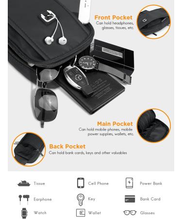 ZXK Co Sling Bag for Men - Waterproof & Durable Crossbody Bag | Small Black Breast Pocket for Cycling Running & Commuting - Buy Online on GoSupps.com