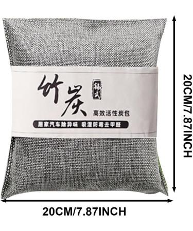Pomurom Charcoal Odor Absorber | Natural Air Purifying Bag for Car & Home | Gray Moisture Absorber for Living Room Bedroom & Wardrobe - Buy Online on GoSupps.com