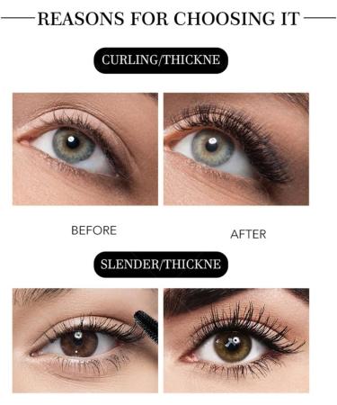 Fiber Lash Mascara Luxuriously Longer Thicker Eyelashes Long Lasting Dramatic Extension Stain Proof Weak Allergy Formula Beauty Trends (Black One Size) 7 ml (Pack of 1) Black - Buy Online on GoSupps.com