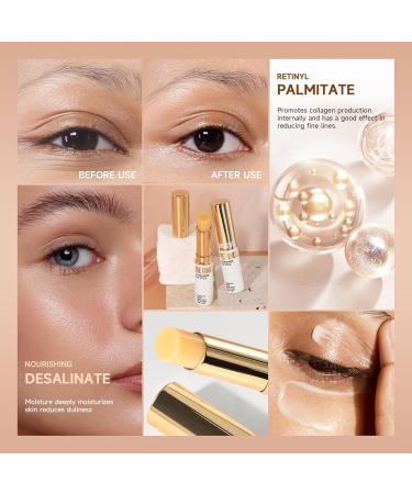 Retinol Eye Stick & Cream Balm Anti-Wrinkle Dark Circles & Fine Lines Portable Daily Eye Care for Men & Women - Buy Online on GoSupps.com