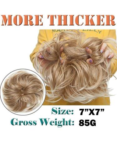 Updo Hair Extensions - Ponytail Hair Tie for Women | 80g Ash Bl blonde to Bleach Blonde - Buy Online on GoSupps.com