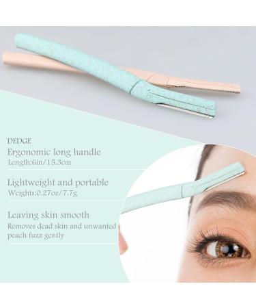 Dedge Eyebrow Razor - Multipurpose Dermaplane Facial Razor for Exfoliation & Eyebrow Shaping | Includes Blade Cover | 9 Pack - Buy Online on GoSupps.com