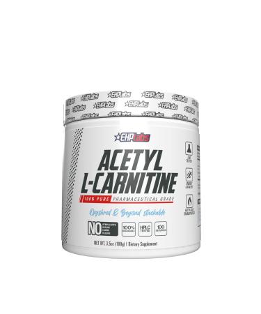 EHPlabs Acetyl L-Carnitine - Supports Natural Energy Production, Aids Metabolism, Assists in Healthy Brain Function, Supports Heart Health, Non-GMO, Vegan, Gluten Free - 100 Serves