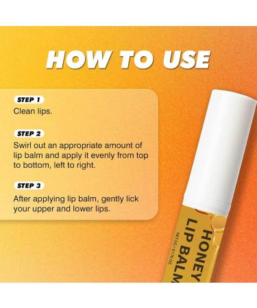 Honey lip balm 5 g juicy and shiny lipstick hydrated lips for full and natural lips - Buy Online on GoSupps.com