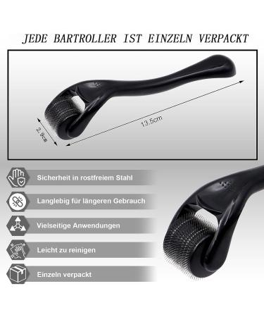 Redodo 2 Beard Rollers (0.5mm & 1mm) - Microneedle & Scar Roller for Beard Growth | International Shipping - Buy Online on GoSupps.com