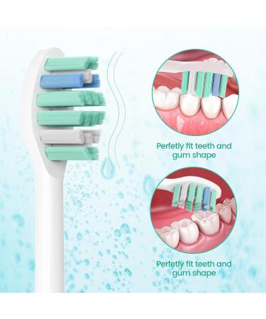 10 Pack Soft Electric Toothbrush Replacement Heads Compatible with Philips Sonicare 2 Series ProtectiveClean DailyClean Plaque Control Gum 4100 5100 C2 G2 W - Buy Online on GoSupps.com