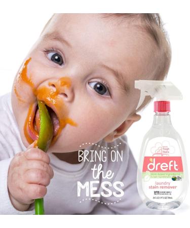 Dreft Baby Clothes Stain Remover Combo Pack - 24oz Spray + Stain Remover Pen | Hypoallergenic, Ideal for Cloth Diapers - Buy Online on GoSupps.com
