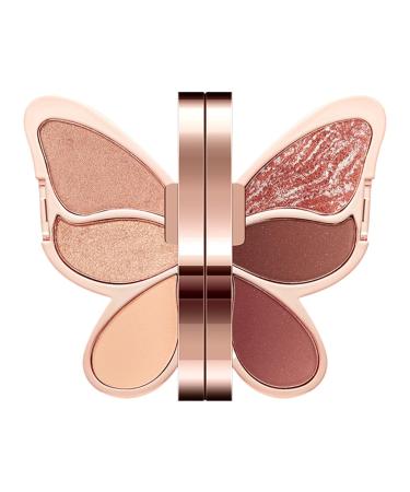 Krmoau Makeup Eyeshadow Palette 6 Unique Colors Eyeshadow Palette Waterproof Eyeshadow Matte Shimmer Makeup High Pigmentation