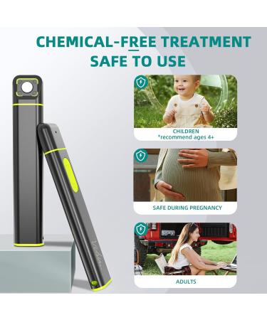 Vibis Insect Bite Healer - Chemical-Free Electronic Heat Pen for Mosquito Bites | Quick Relief from Itching & Swelling - Gray - Buy Online on GoSupps.com