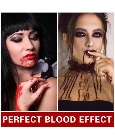 Realistic Fake Blood Cream - Washable SFX Makeup for Halloween Zombie & Vampire Looks | International Shipping - Buy Online on GoSupps.com