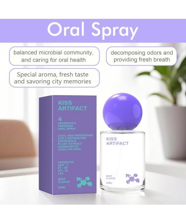 2 Pcs Probiotic Oral Spray for Long-Lasting Freshness Alcohol-Free Oral Spray with Probiotics for Breath Care Promotes Oral Health Convenient Travel-Sized Breath - (20 ml / 0.68 oz) 2 Pack - Buy Online on GoSupps.com