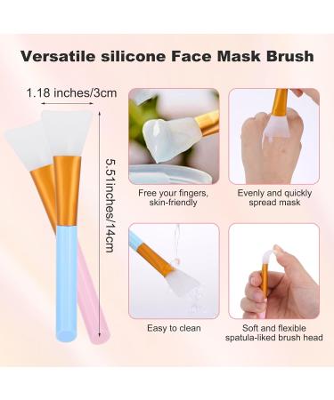 Buy WLLHYF 6-Piece Face Lip Mask Applicator Set | Silicone Brush for Exfoliating Cleansing & Removing Blackheads | Perfect Skin Care Tool for Women & Girls - International Shipping - Buy Online on GoSupps.com