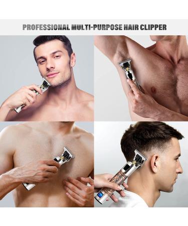 ROVXIEL Professional Hair Clippers for Men - Cordless Electric Trimmer with Diamota Cutting Blade, Zero Gapped T-Blade Edgers, LED Bronze - Haircut and Beard Grooming Tool - Buy Online on GoSupps.com