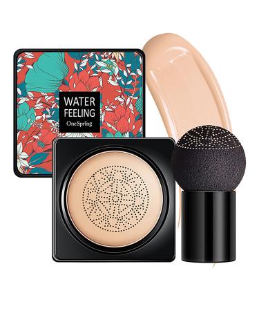 BB Cream CC Cream Foundation Liquid Mushroom Head Natural Concealer Liquid Foundation With Mushroom Sponge Moisturizing Oil Control Easy To Apply