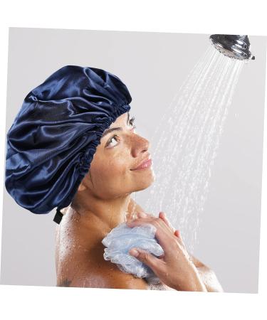 Adjustable Buckle Silk Night Cap Set - 2pcs Tibetan Green Women's Spa & Shower Bonnets - Buy Online on GoSupps.com