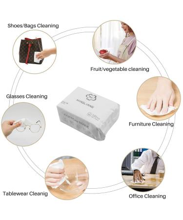100PCS Disposable Cotton Face Towels - Makeup Removal & Clean Face Tissues for Easy Use - Shop Internationally - Buy Online on GoSupps.com