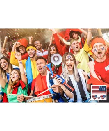 America Flag Tattoos 10 Sheets - Waterproof USA Flag Removable Fake Tattoos - 40 Pcs Sports National Flag Tattoos for Men, Women, Kids - World Cup, Copa America, Memorial Day, Independence Day, Labor Day - Buy Online on GoSupps.com