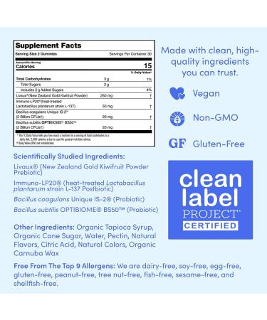 FIRST DAY Women s Good Gut Tribiotic Gummies 3-in-1 Prebiotic Probiotic & Postbiotic Supplement Supports Immune Function and Digestive Oral Skin & Vaginal Health 30-Day Supply 60 Count (Pack of 1) Pouch - Buy Online on GoSupps.com