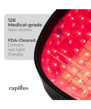 Capillus ONE S Hair Growth Laser Cap | 128 Medical Grade Laser Diodes | Bluetooth Enabled FDA Cleared Device for Thinning Hair & Androgenetic Alopecia in Men & Women - Buy Online on GoSupps.com