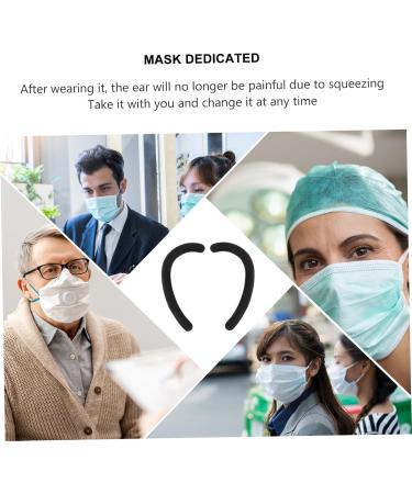 Magiclulu 30 Pairs Anti-Snag Ear Bracket Hooks - Reusable Silicone Mask Ear Supports for Glasses | Child-Friendly Anti-Strangulation Solution - Buy Online on GoSupps.com