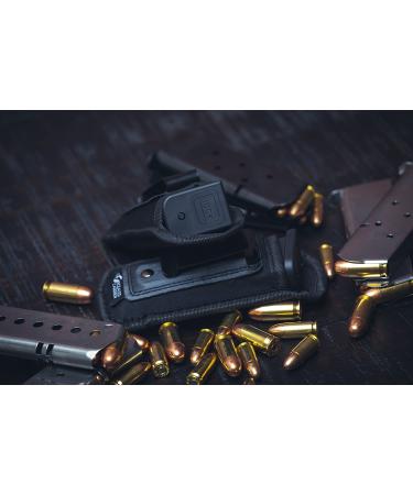 2-Pack Universal Magazine Holster IWB Clip | Fits Glock, Sig, S&W, 1911 | For 9mm .40 .45 Caliber | Fits Any 7 10 15 Round Clips | Gun Ammo Holster - Buy Online on GoSupps.com
