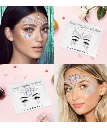 iMethod Mermaid Face Jewels - Stick On Rave Accessories for Festivals & Costumes (6 Pcs) - Buy Online on GoSupps.com