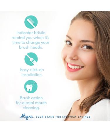 Oral-B Compatible Replacement Brush Heads - Double Clean Design, Pack of 8 for Pro, Kids & Vitality Series - Buy Online on GoSupps.com