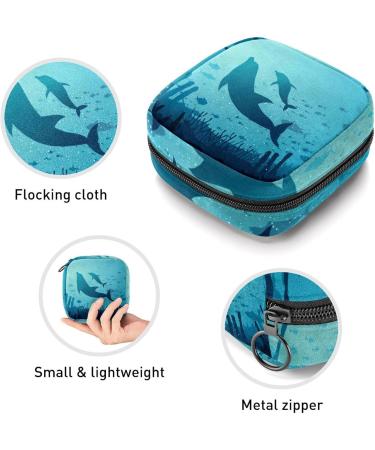 Womens Bonds Storage Pockets Stillpad Holder - Portable Period Kit Bag in Blue Ocean Background for Women & Girls - Buy Online on GoSupps.com