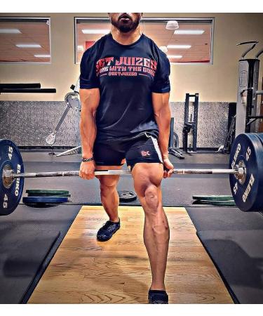 BROKIG Men's 5 Gym Bodybuilding Shorts - Lightweight Running Workout Shorts with Pockets, Elastic Waistband - Classic Black (Medium) - Buy Online on GoSupps.com