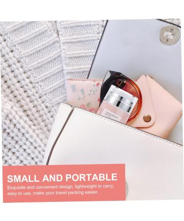 ABOOFAN Cosmetic Bottle Travel Cream Container Refillable Airless Travel Lotion Jar Airless Pump Cream Container Refillable Cosmetic Jars Pump Makeup Container Toiletries Make up Acrylic 7X5.2X5.2CM Pink 1 - Buy Online on GoSupps.com