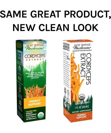 Host Defense Cordyceps Extract 1 fl oz - Energy & Stamina Support Mushroom Supplement - Buy Online on GoSupps.com