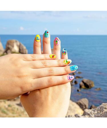 TailaiMei Summer Nail Decals Stickers - Self-Adhesive DIY Nail Art Decorations (12 Sheets) - Buy Online on GoSupps.com