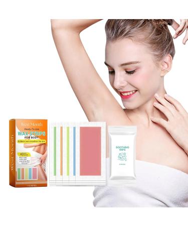 Jemora West & Month: 40 Wax Strips & 10 Soothing Towels for Smooth Hair Removal | Best Depilatory Paper & Accessories International Shipping - Buy Online on GoSupps.com