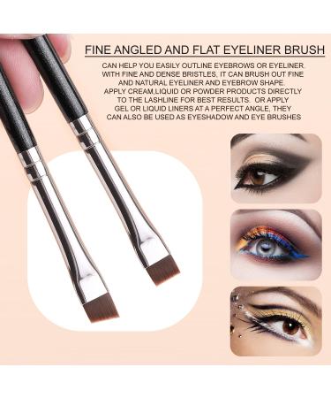 Buy KINGMAS 8Pcs Eyeshadow & Eyeliner Brush Set - Premium Makeup Tools for Women & Girls | International Shipping Available - Buy Online on GoSupps.com