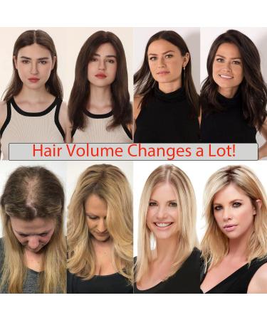 10 Inch Blonde Human Hair Topper for Women - Clip in Wig Topper for Thinning Hair - 613# Lightest Blonde - Women's Hair Loss Solution - Buy Online on GoSupps.com